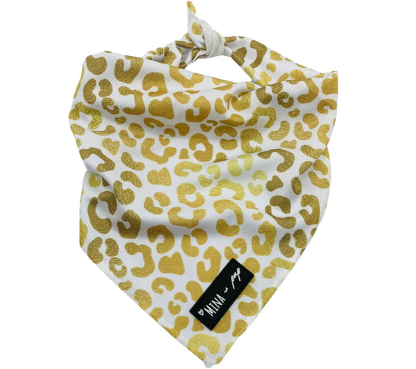 "You're So Golden" Tie On Dog and Cat Cooling Bandana
