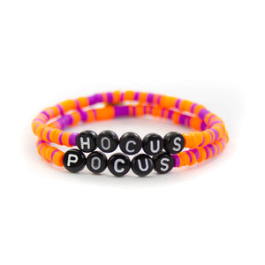 Hocus Pocus Halloween Bracelet Stack