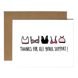 Thanks for Support Greeting Card