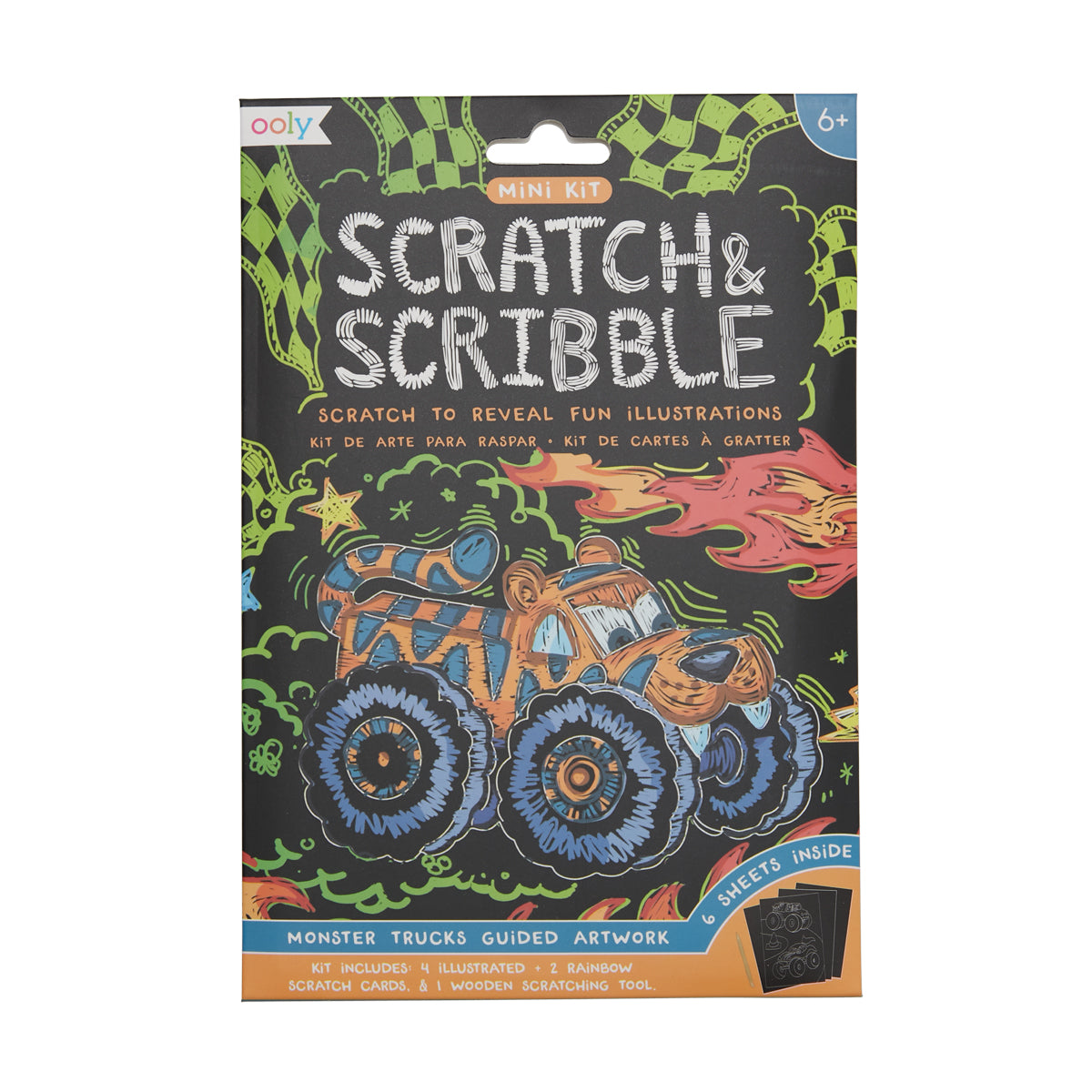 Mini Scratch & Scribble Art Kit: Monster Truck