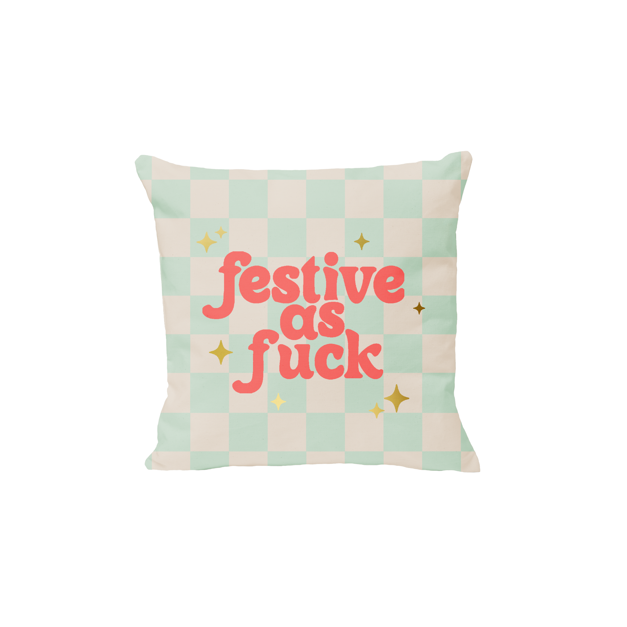 Festive AF Holiday Pillow