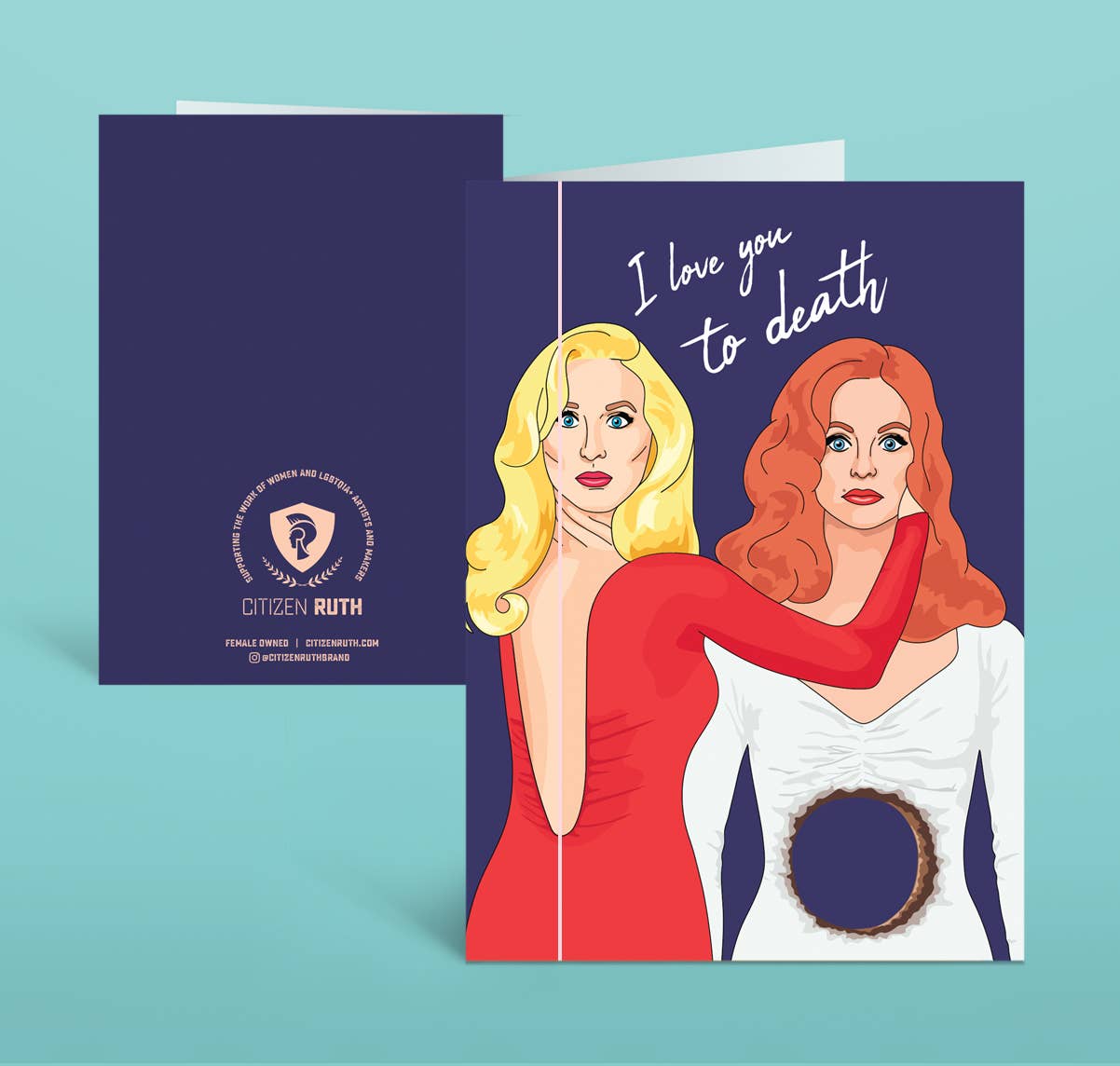 "Death Becomes Her" Love Card