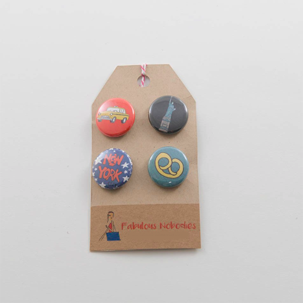 NYC Buttons- Set of 4 - fabnobodies