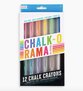 Chalk-O-Rama Dustless Chalk Sticks - Set of 12