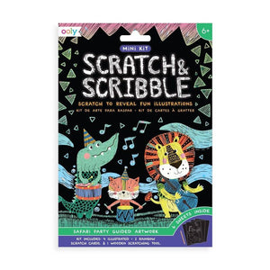 Mini Scratch & Scribble Art Kit: Safari Party