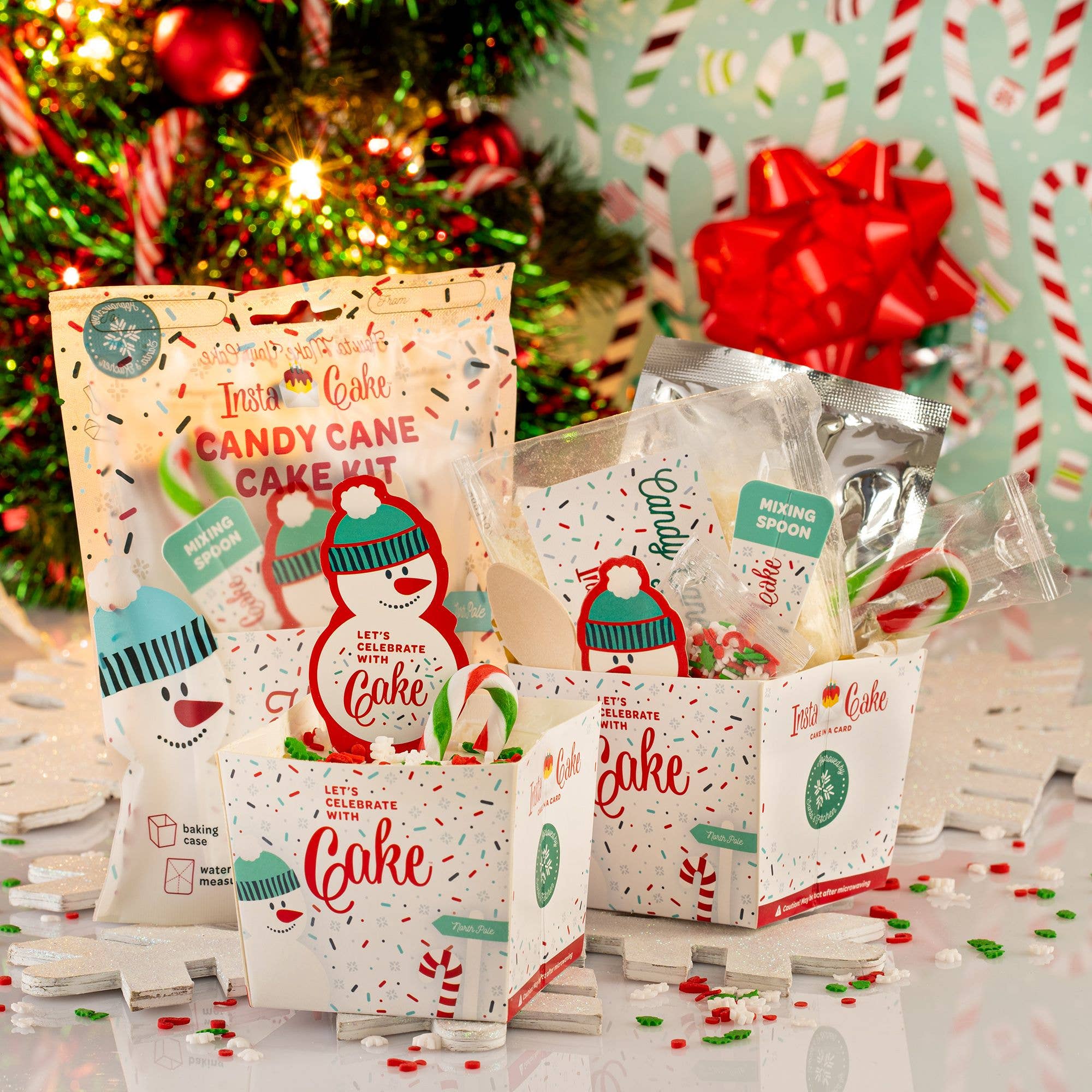 InstaCake Cards - Christmas Candy Candy Cake Kit