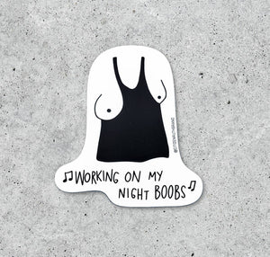 Night Boobs Sticker
