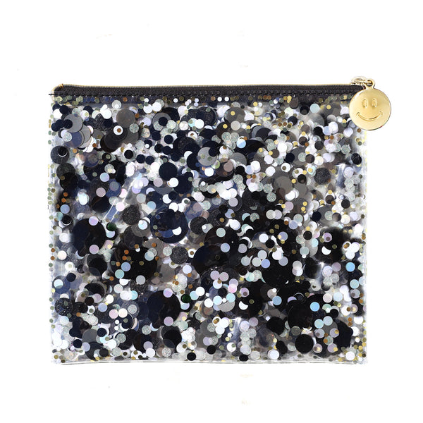 Black/Gold Confetti Everything Pouch
