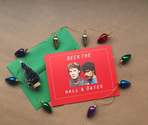 Deck The Hall & Oates Holiday card - fabnobodies