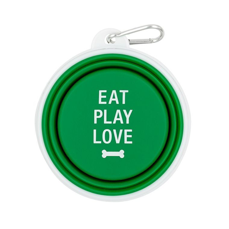 Eat Play Love Silicone Travel Bowl