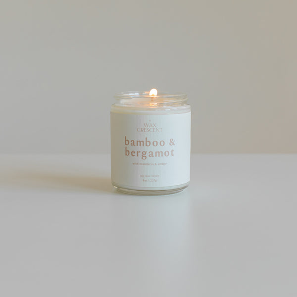 Bamboo & Bergamot soy wax candle